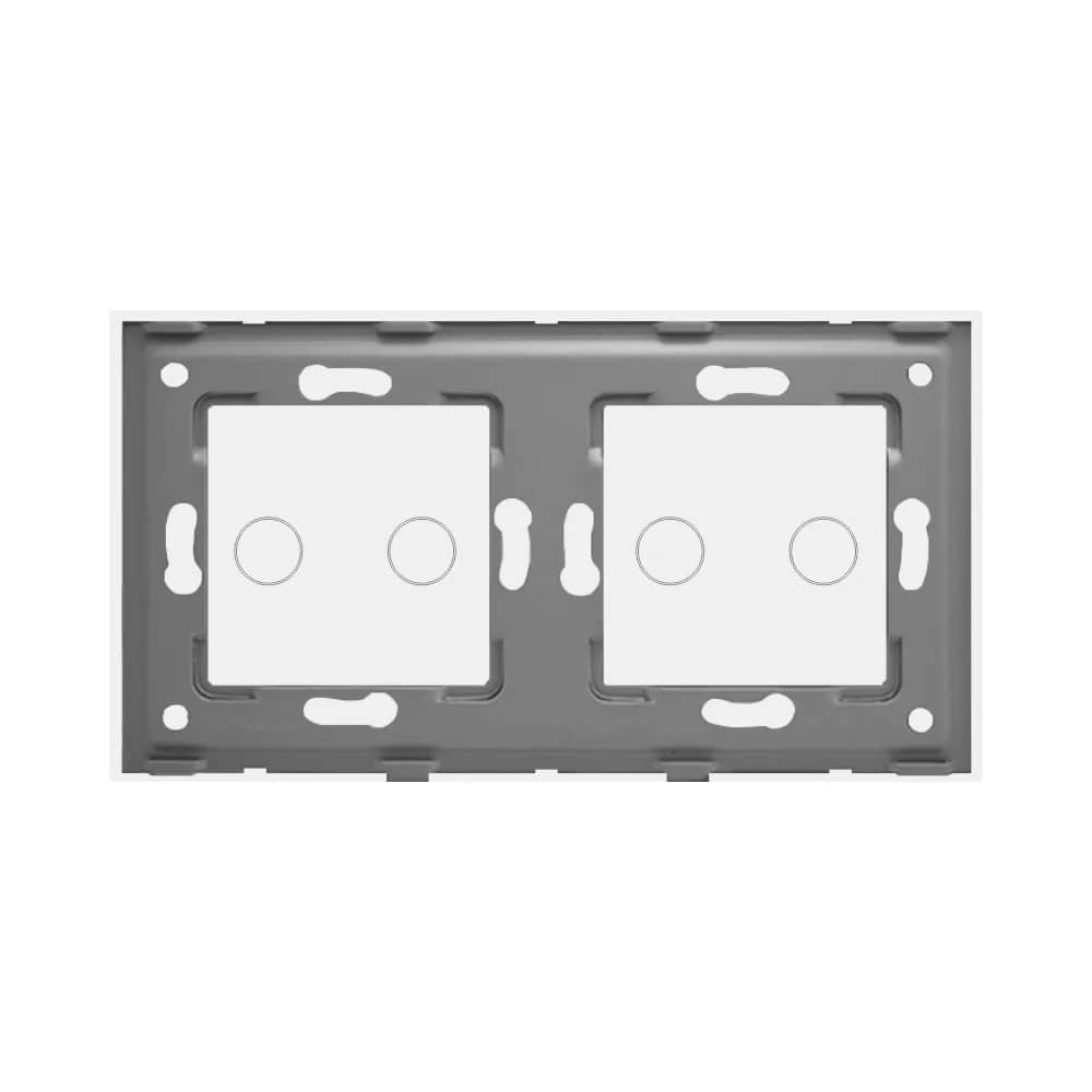 Luxion Glass Touch Light Switch Panel – 2 Gang + 2 Gang – White — image 4