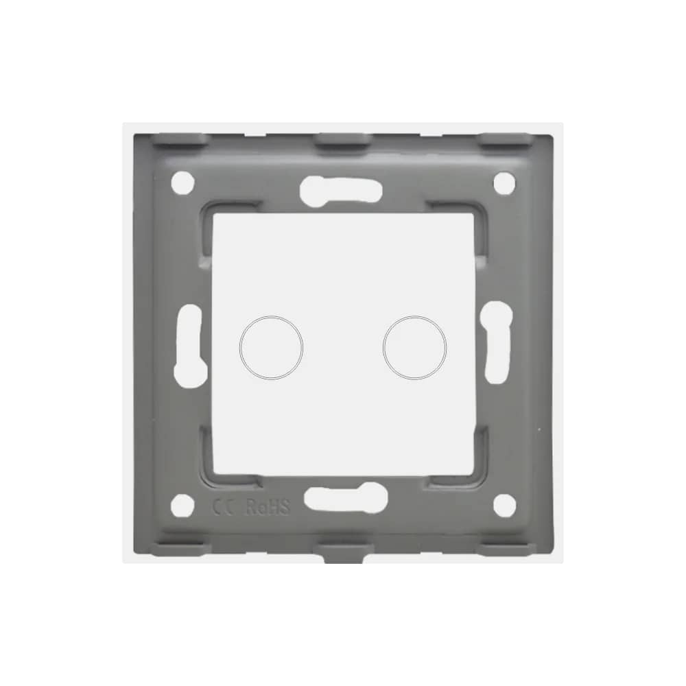 Luxion Glass Touch Light Switch Panel – 2 Gang – White — image 4