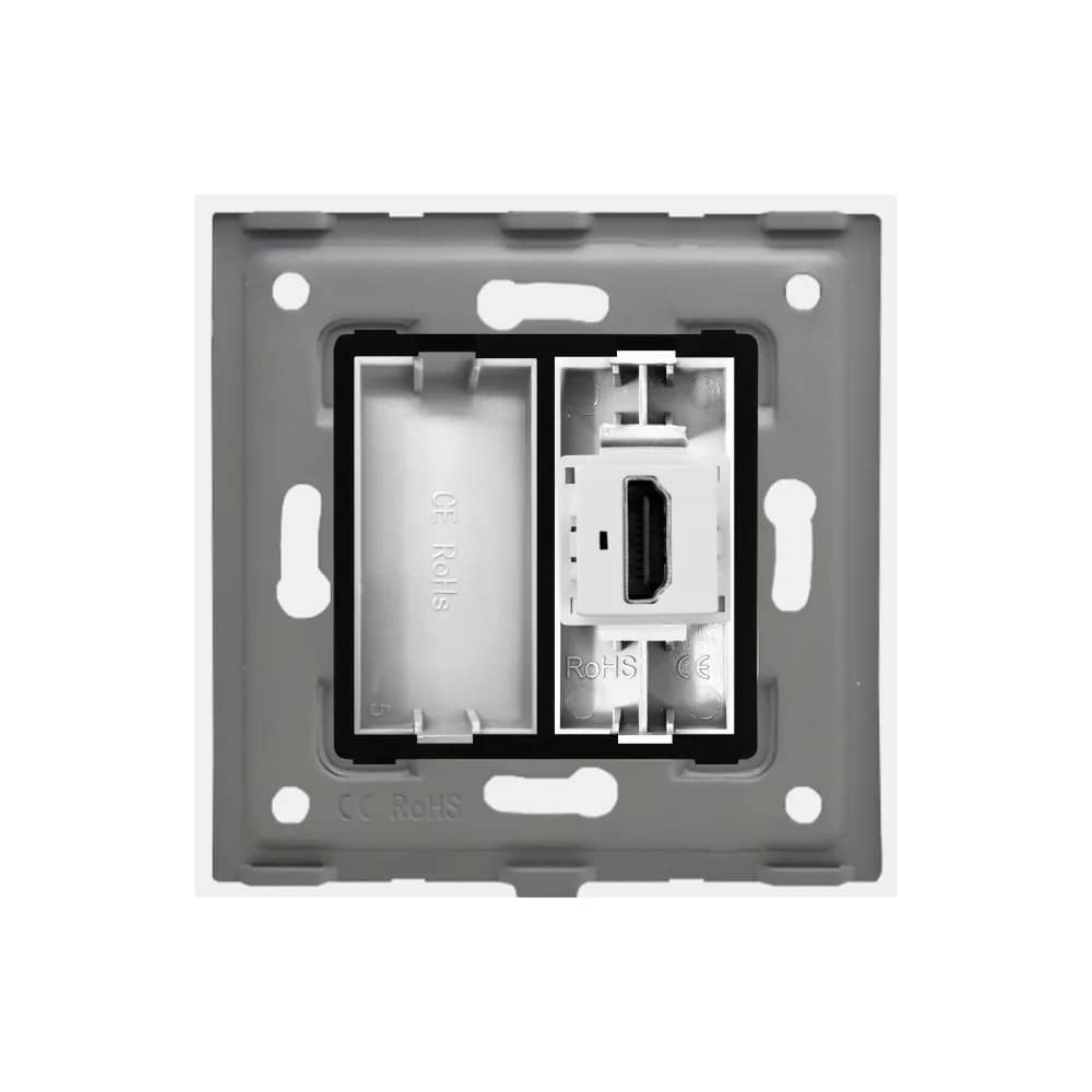 Luxion HDMI Socket with Glass Frame – Structure