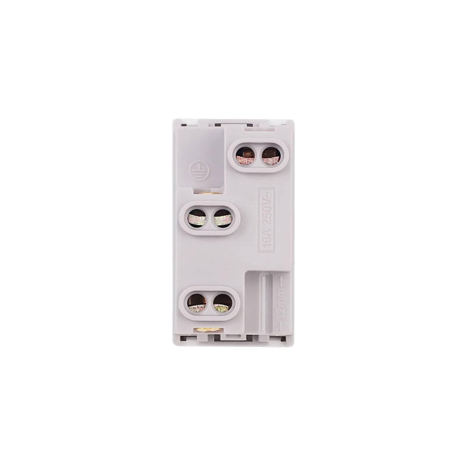 Luxion Narrow 1 Gang Socket Module – Italian Standard – White — image 3