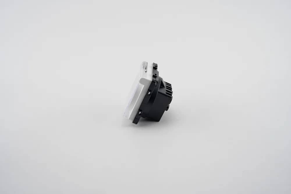 Luxion Single Socket Module with Cover – Without Glass Frame – White — image 7