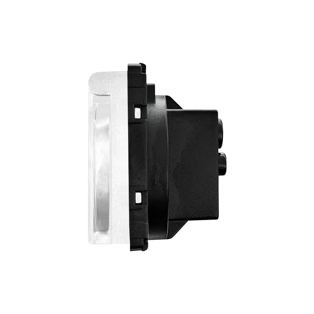 Luxion Single Socket Module with Cover – Without Glass Frame – White — image 3