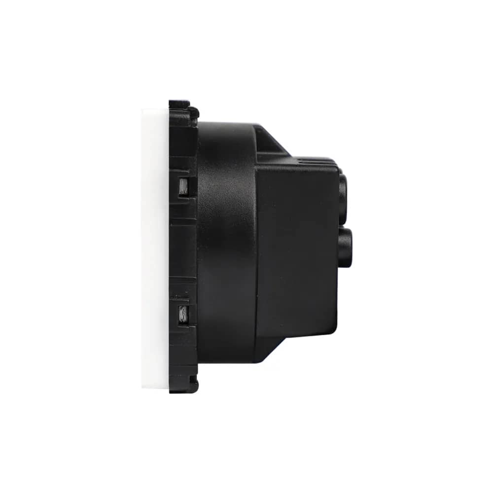 Luxion Single Socket Module – Without Glass Frame – White — image 3