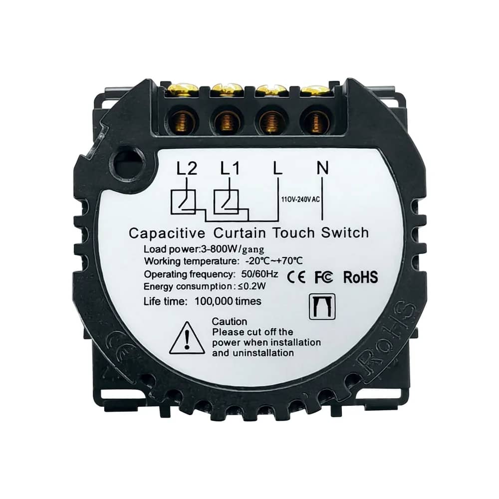 Luxion Touch Curtain Switch Module – LX-MT-C201 – Technical Data