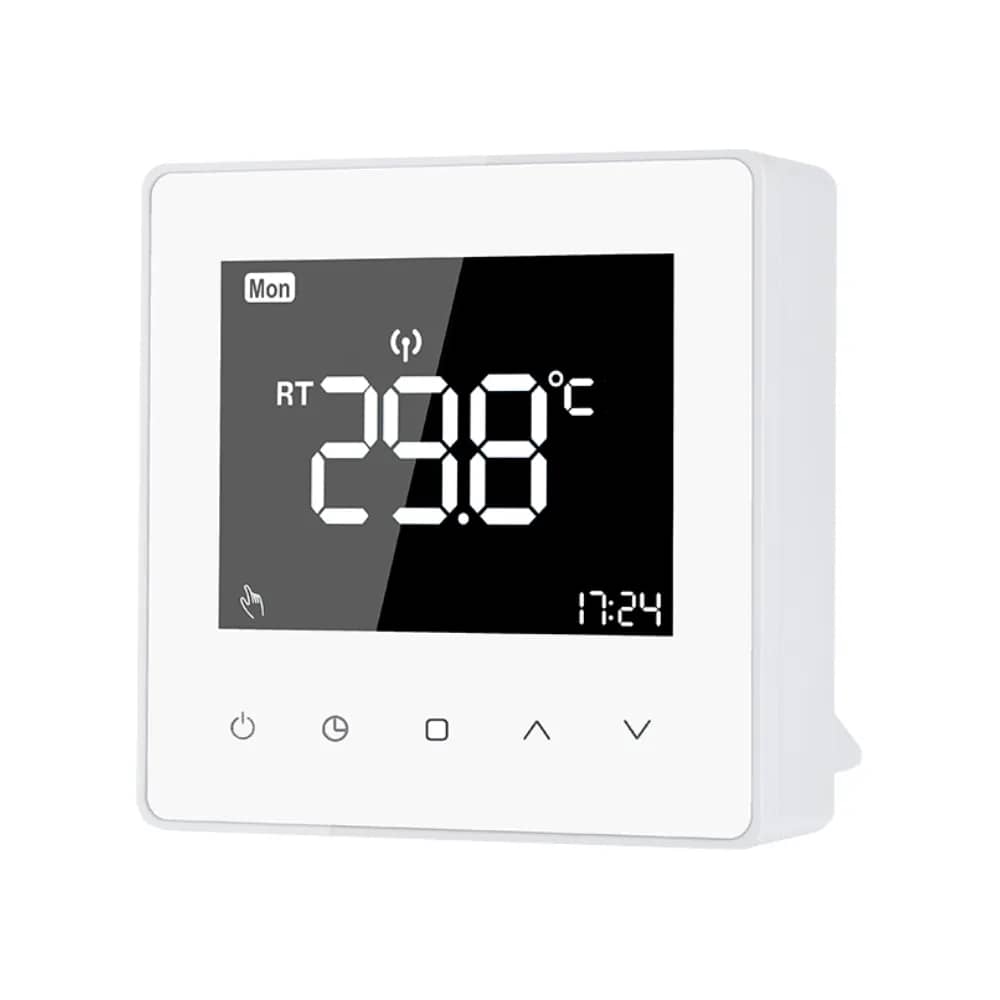 Luxion TP618RF Wireless Thermostat with Receiver for Gas or Electric Boilers – LCD Display, Memory Function