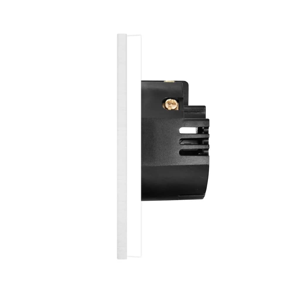 Luxion Zigbee Glass Touch Dimmer Switch with Aluminium Frame – 1 Gang – Touch Sensor