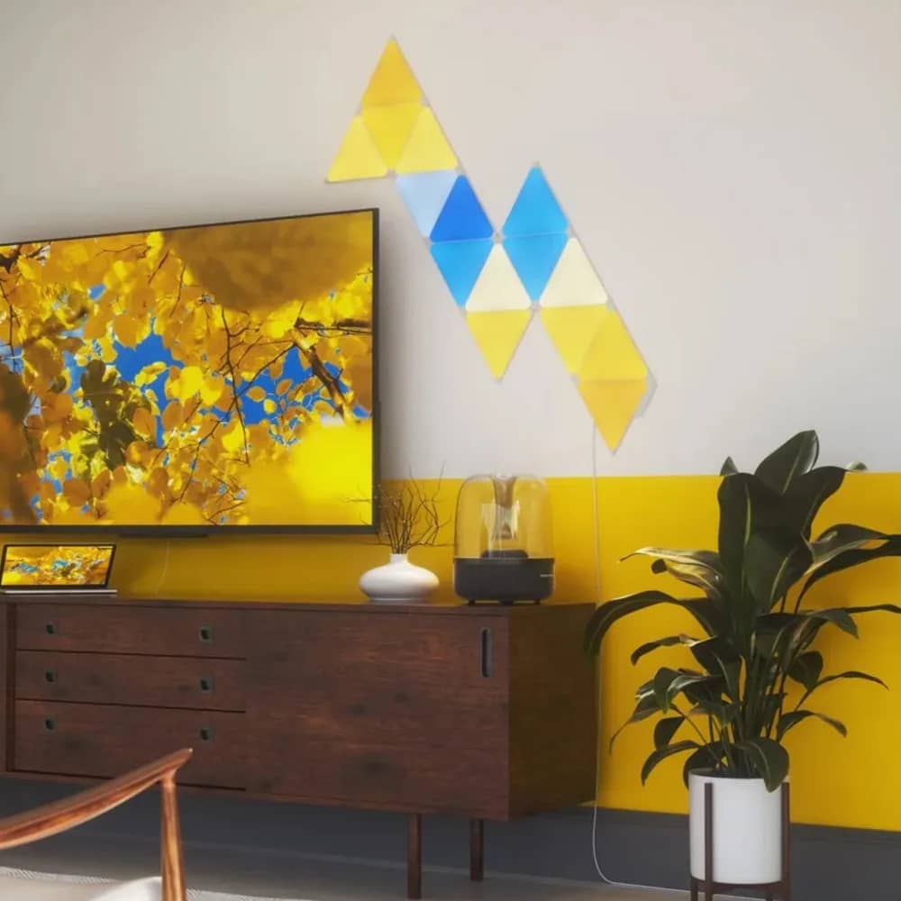 Nanoleaf Shapes Triangles Light Panels Kit – 15 Panels, RGBW LED, Music Sensor, 2.5 m Cable, Voice Assistant Compatible – How Nanoleaf Panels Work