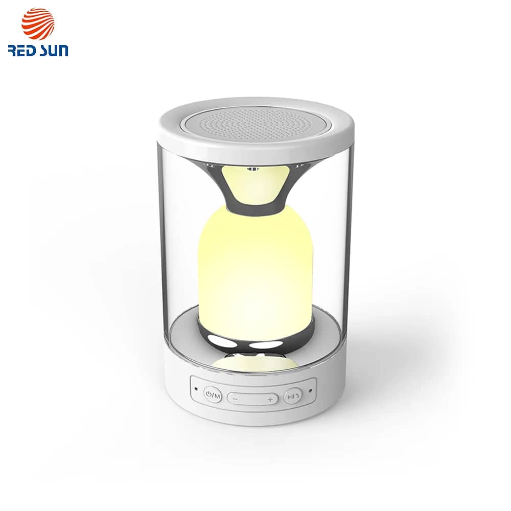 Red Sun Touch Lamp with Portable Bluetooth Speaker RS-WBSL-C08