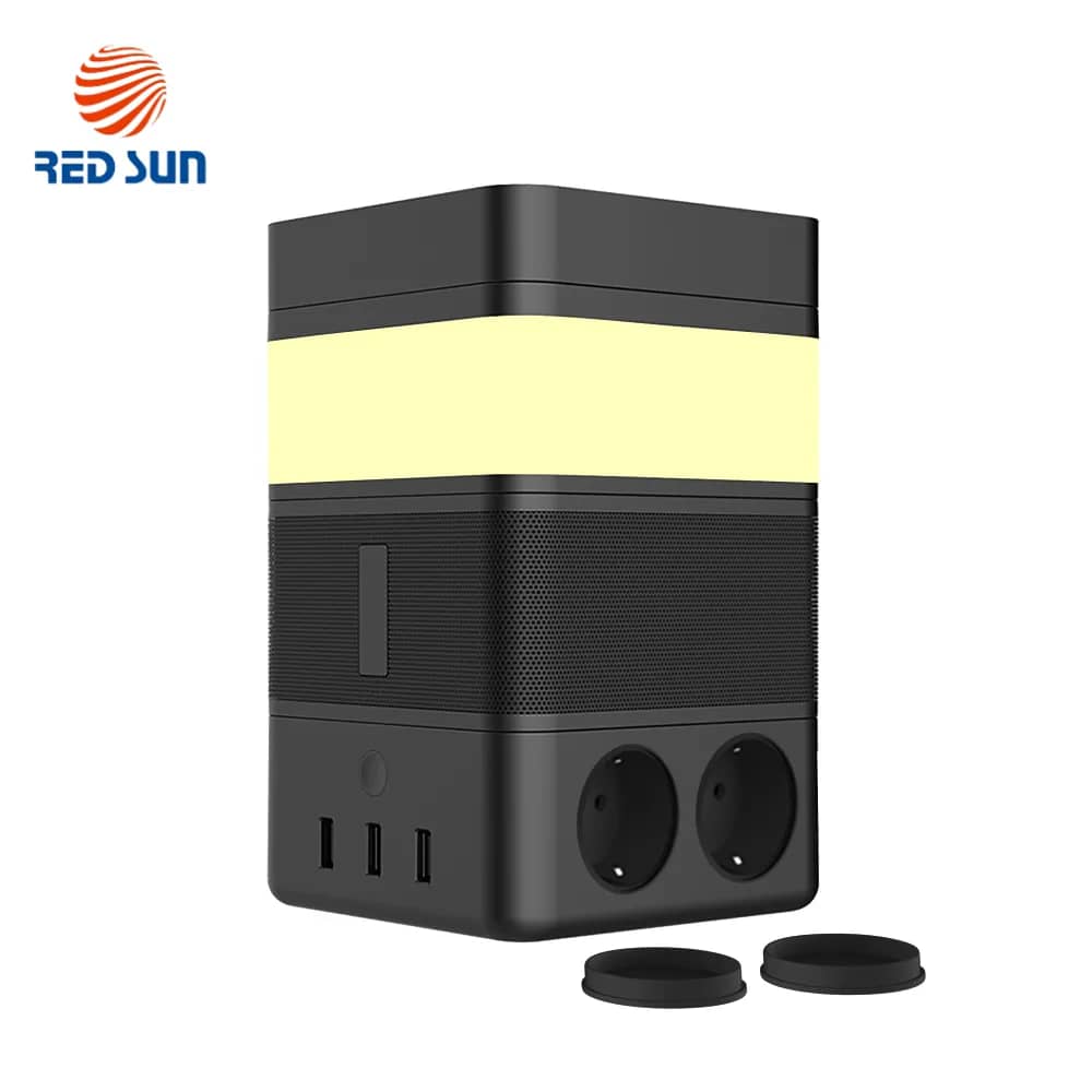 Redsun RS-02EU-SP Portable Smart Speaker with Lamp – Power Bank, Wireless Charger, Bluetooth