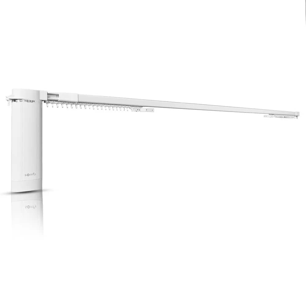 Somfy Movelite 35 RTS Curtain Motorisation Kit – Adjustable Track 2.2–4 m, Rechargeable Battery