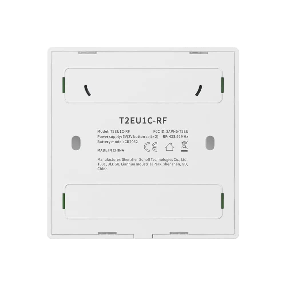 Sonoff T2EU1C-RF 1-Channel RF Remote Control – 433 MHz, White — image 4