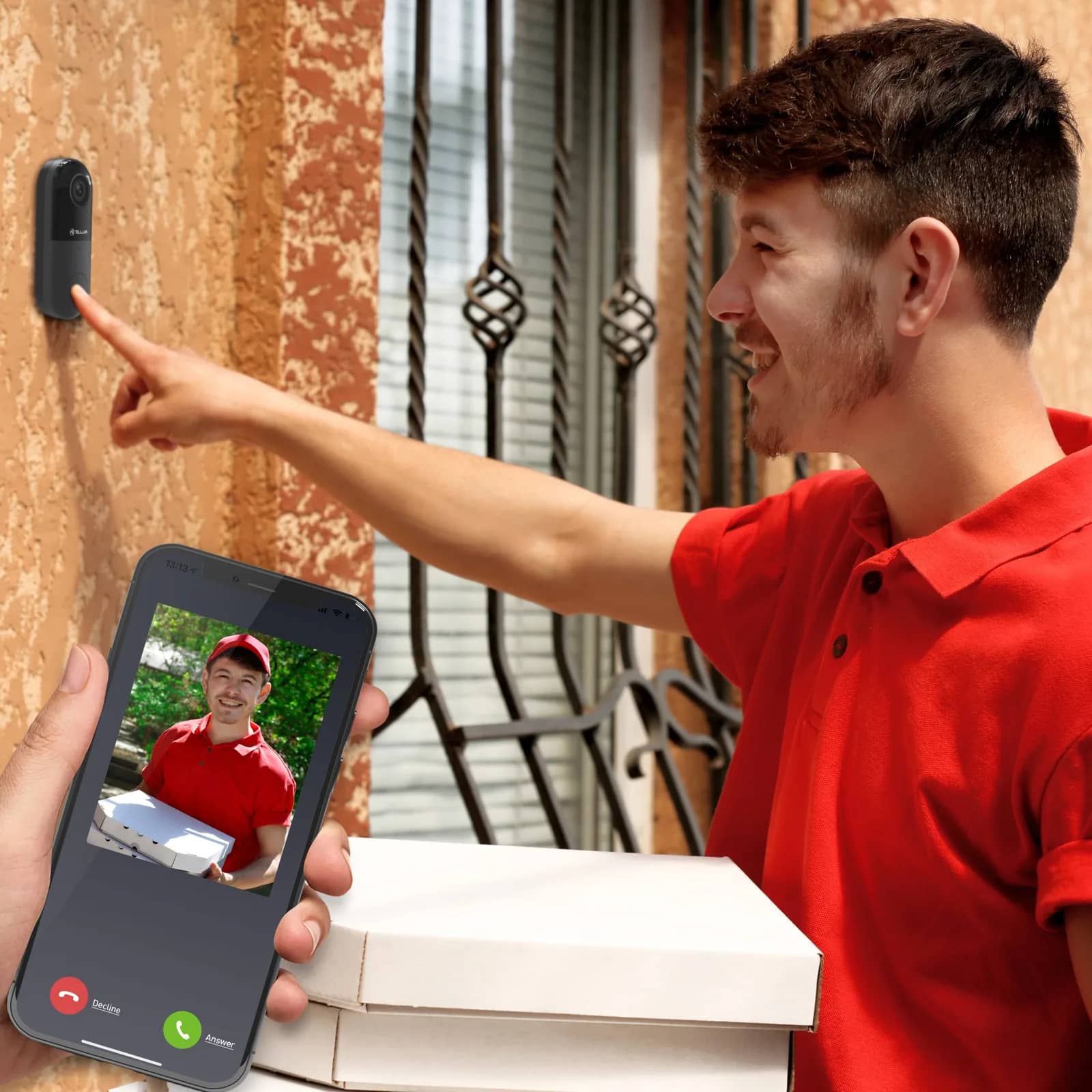 Tellur Wi-Fi Video Doorbell Intercom – 1080P, 130° Infrared Night Vision, microSD Slot — image 12