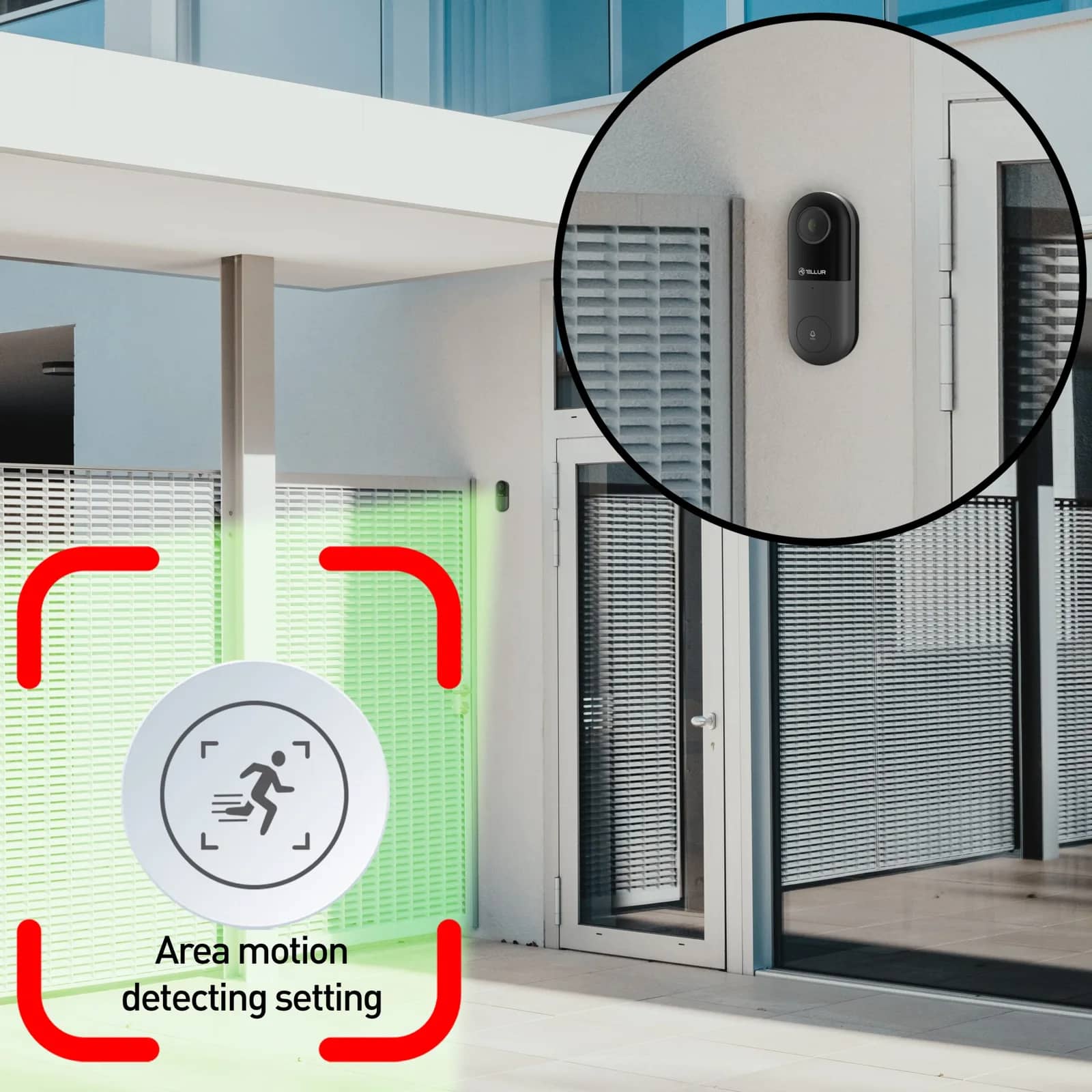 Tellur Wi-Fi Video Doorbell Intercom – 1080P, 130° Infrared Night Vision, microSD Slot — image 8