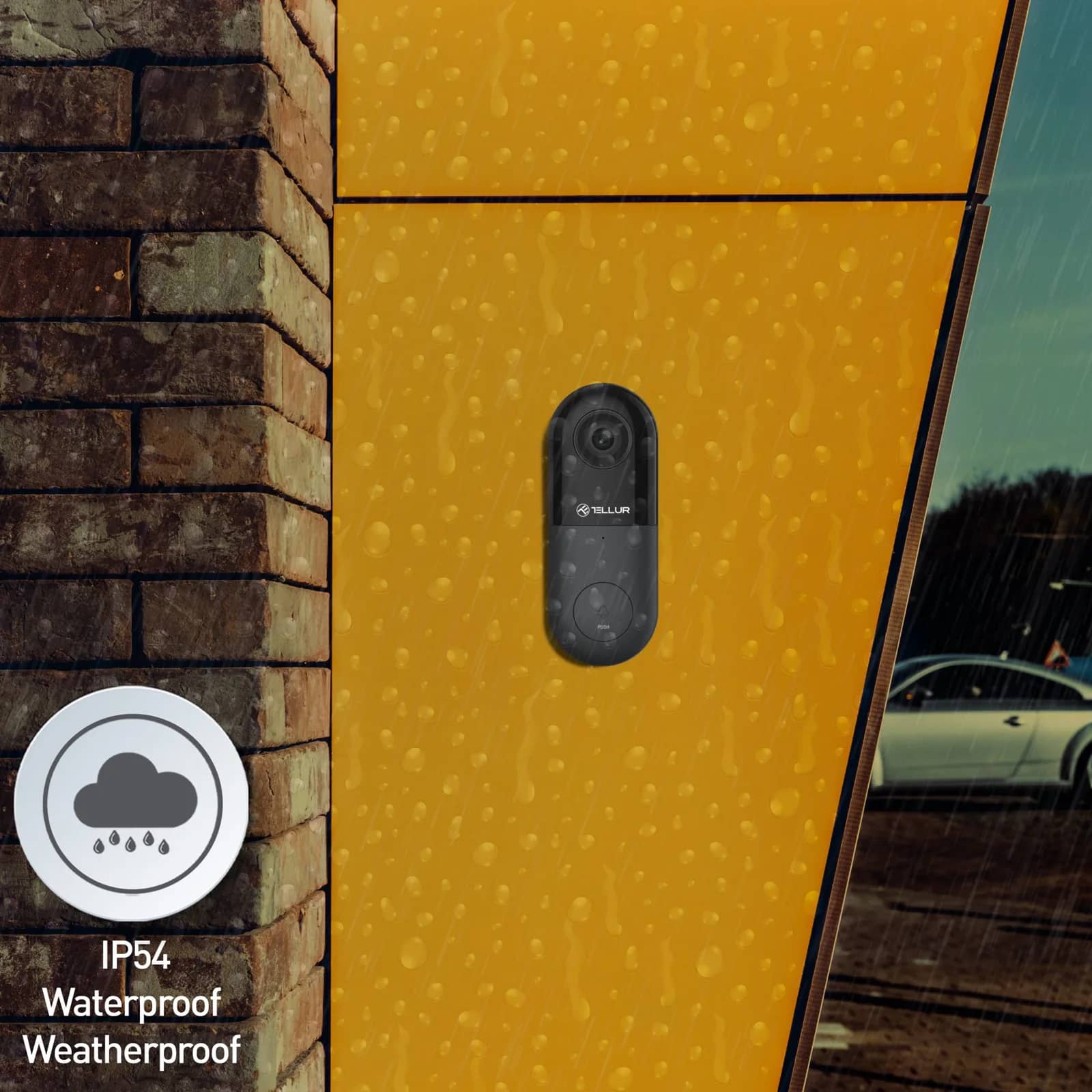 Tellur Wi-Fi Video Doorbell Intercom – 1080P, 130° Infrared Night Vision, microSD Slot — image 9