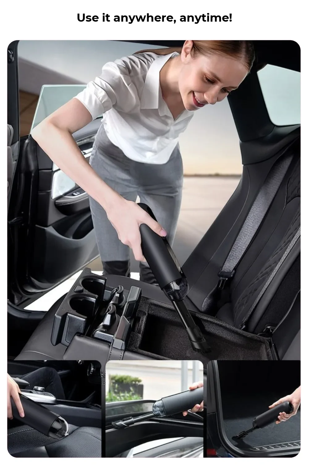 Baseus Capsule Mini A2 Cordless Car Vacuum Cleaner – 70 W, 20 Min Runtime, USB Type-C Charging – detail 3