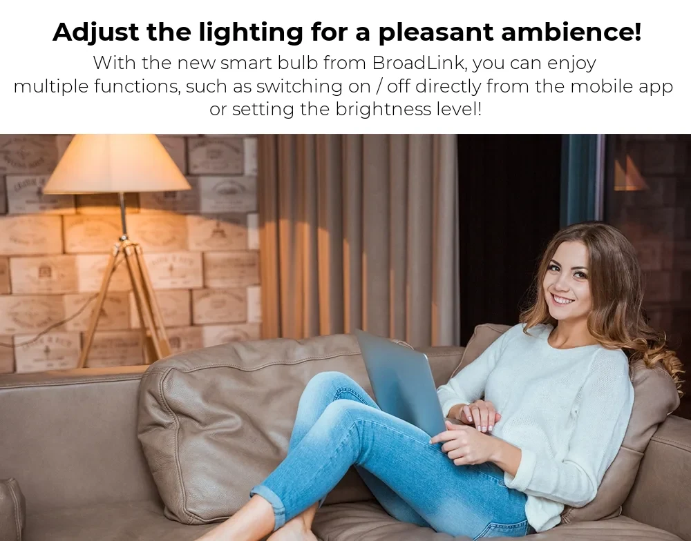 BroadLink LB27 Smart Wi-Fi Light Bulb – A60, 800 lm, Dimmable, 10W, App Control – detail 3