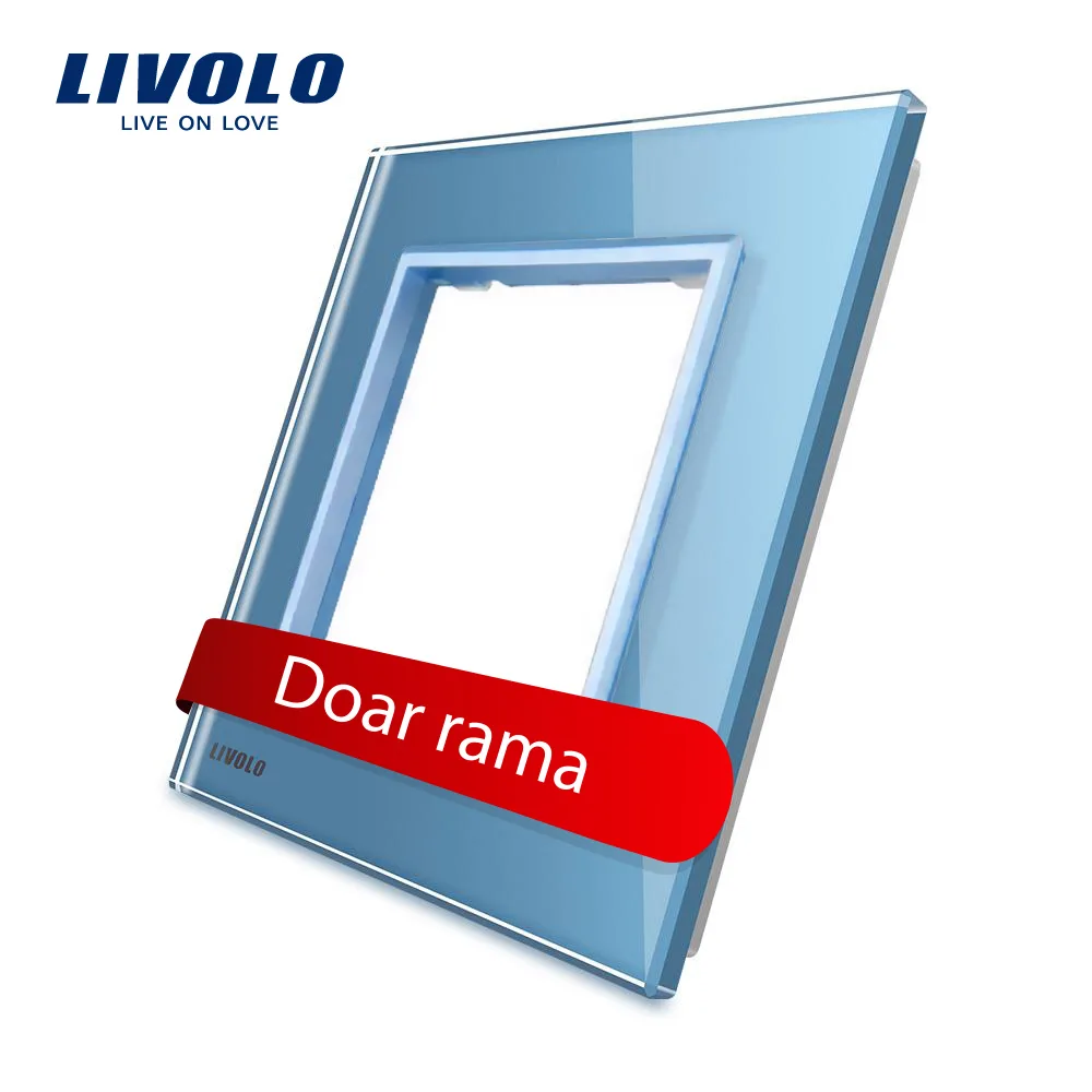 Blue Livolo glass frame, scratch-resistant