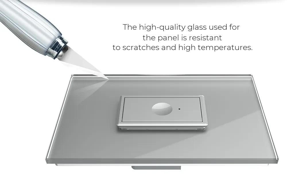 Livolo 1 Gang 2-Way / Intermediate Touch Light Switch with Glass Frame 1M, Zigbee EC – New Series – detail 4