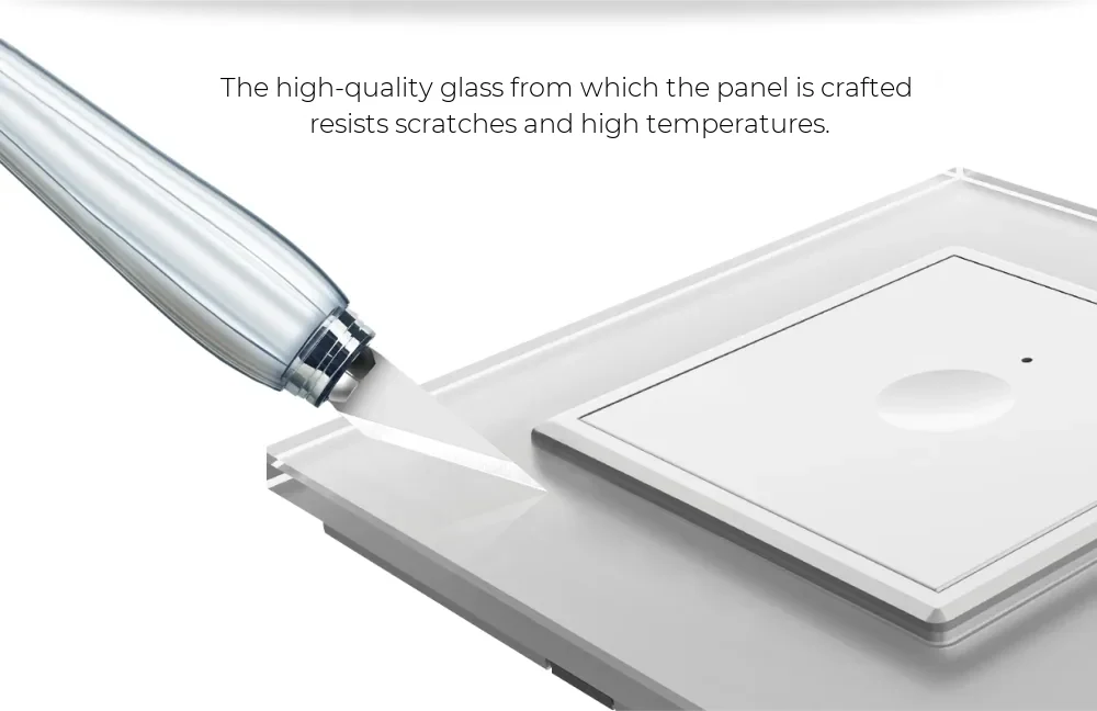 Livolo 1 Gang Touch Light Switch with Glass Frame – Zigbee EC Protocol – detail 1