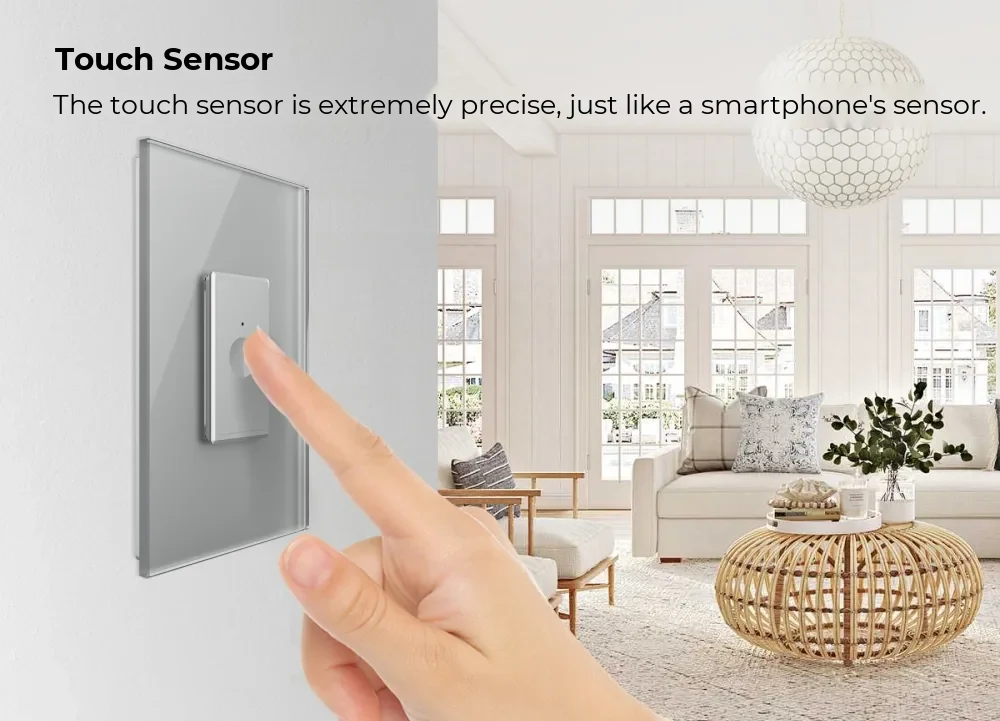 Livolo Glass Touch Light Switch – 1 Gang 2-Way / Intermediate, 1M – New Series – detail 1