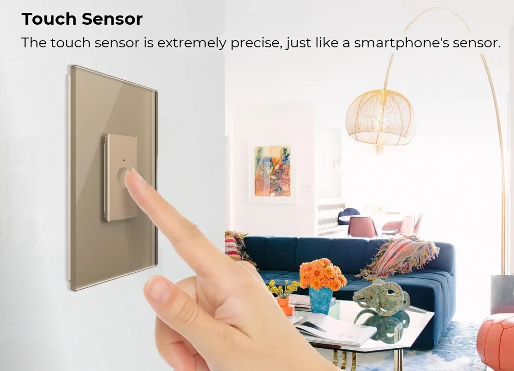 Livolo Glass Touch Light Switch – 1 Gang, 1M Glass Frame, Zigbee EC – detail 1
