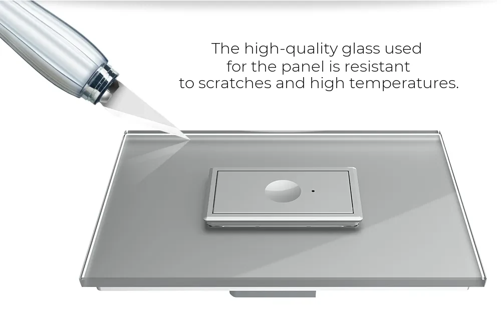 Livolo Glass Touch Light Switch – 1 Gang, 1M Glass Frame, Zigbee EC – detail 4