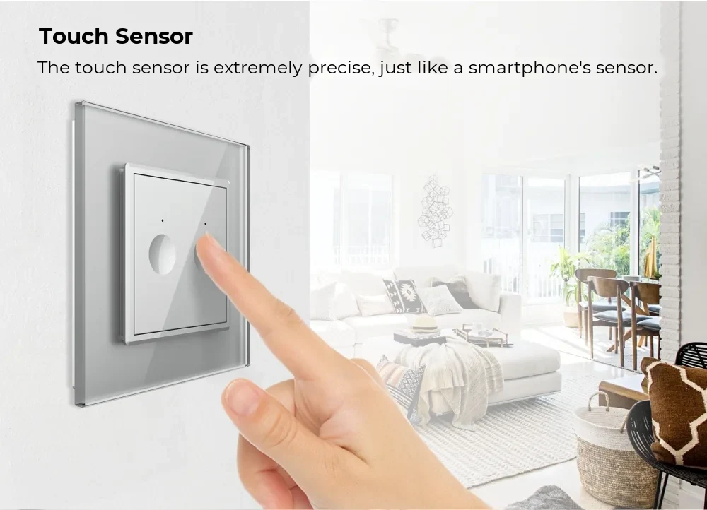 Livolo Glass Touch Light Switch – 2 Gang 2-Way / Intermediate, Zigbee EC – detail 1