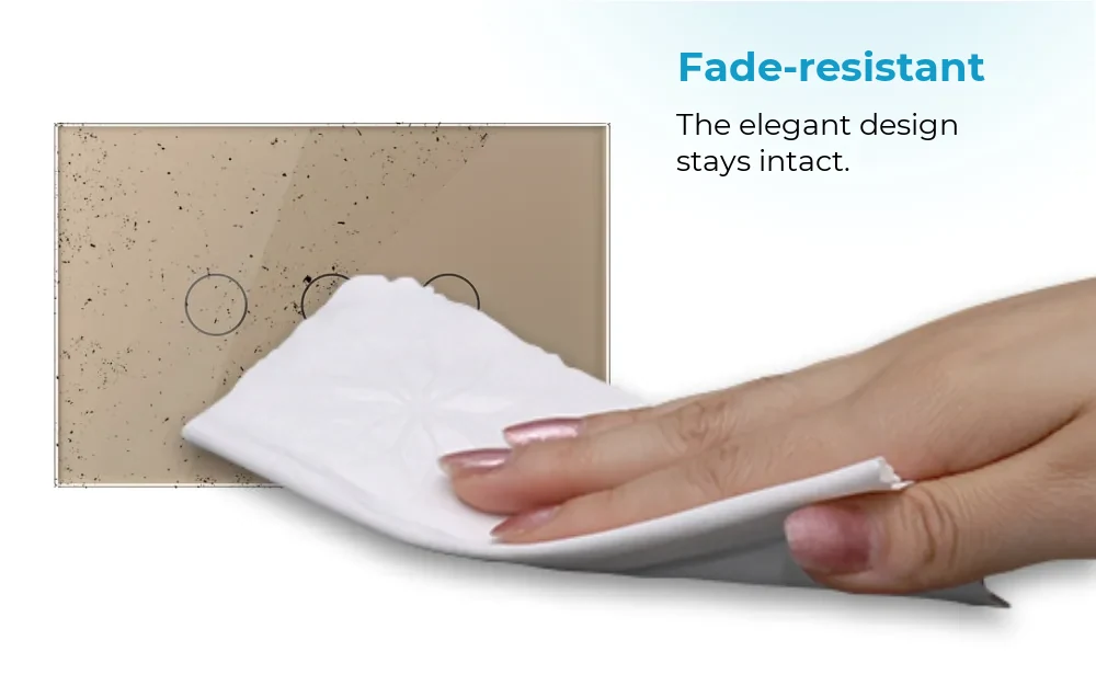 Livolo Glass Touch Light Switch – 3 Gang, Italian Standard, Zigbee EC – New Series – detail 1