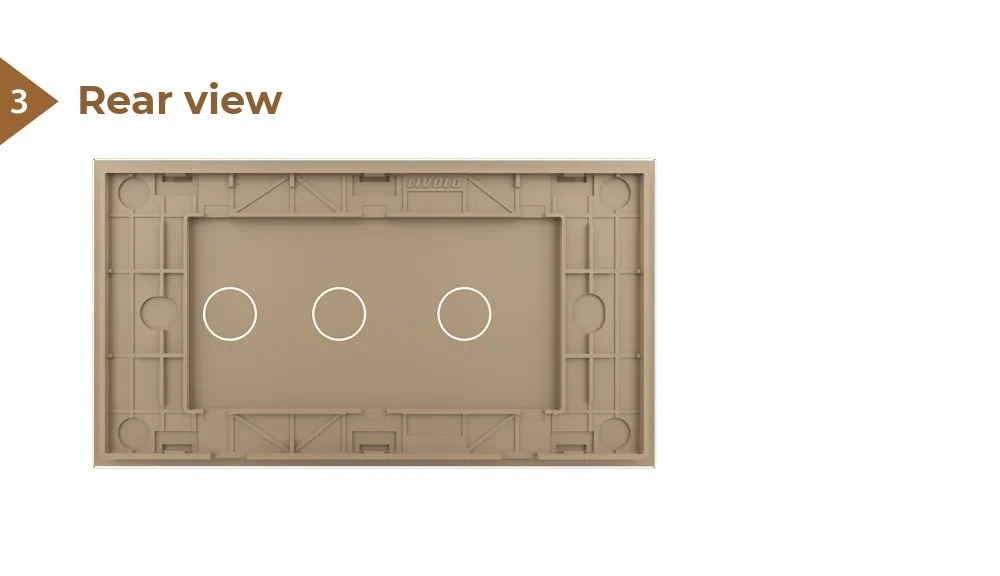 Livolo Glass Touch Light Switch Panel – 1 Gang + 2 Gang, Italian Standard 4M – detail 1