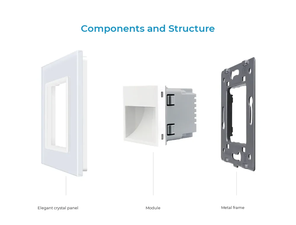 Livolo LED Night Light with Glass Frame – detail 1