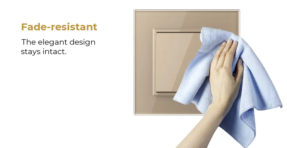 Livolo Mechanical Intermediate (Cross) Light Switch, 1 Gang, 2 Modules with Glass Frame – New Series – detail 1