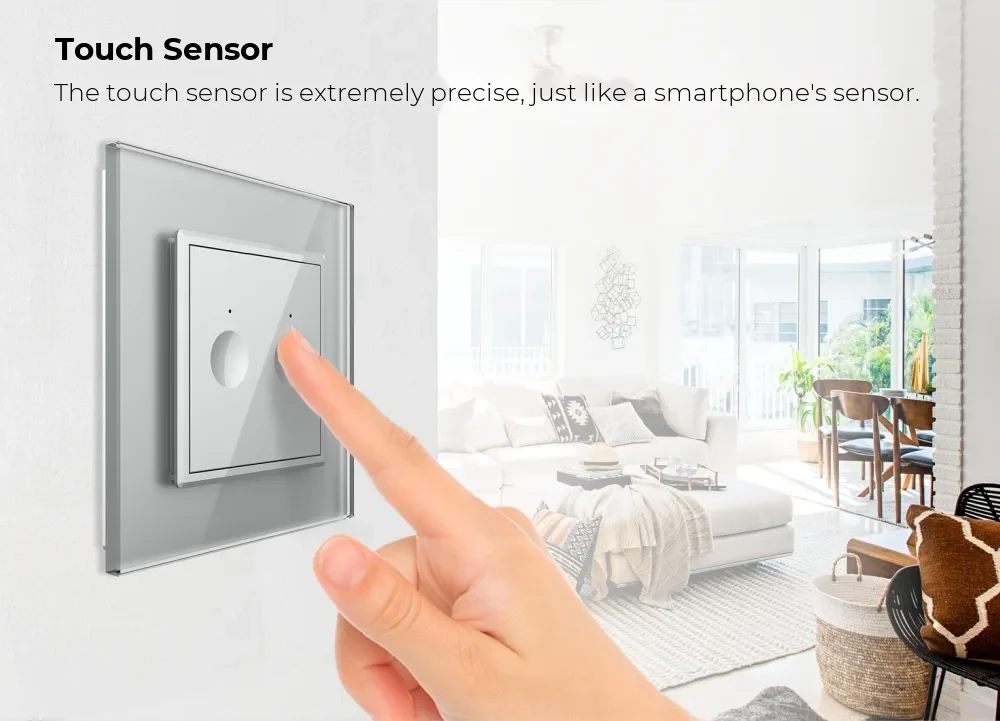 Livolo Wi-Fi Touch Light Switch with Glass Frame – 2 Gang, New Series (VL-FC2NY-2WP-11) – detail 1