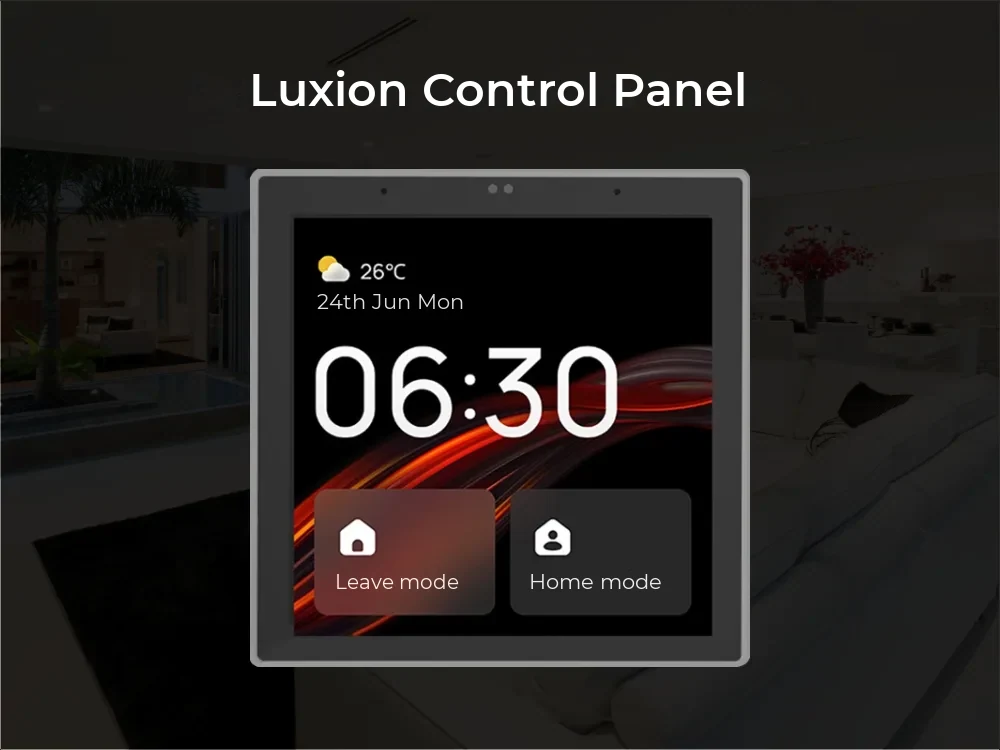 Luxion All-in-One Smart Control Panel with Doorbell Integration, Lighting, AC and Curtain Control – LX-BG-ZKP – detail 1