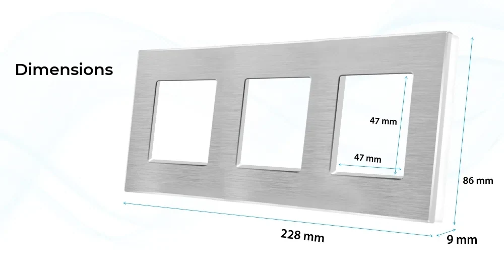 Luxion Aluminium Triple Frame – detail 1