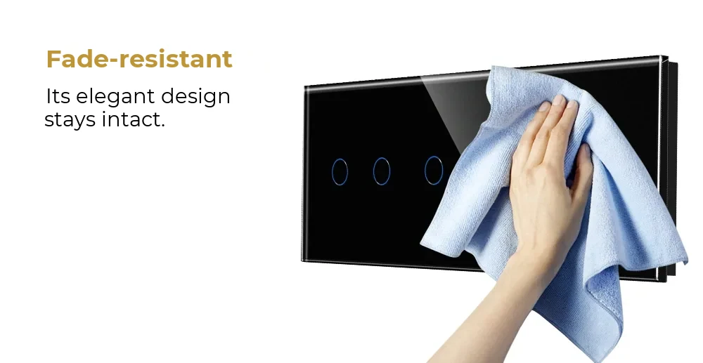 Luxion Glass Touch Light Switch – 2 Gang + 2 Gang + 2 Gang – detail 1