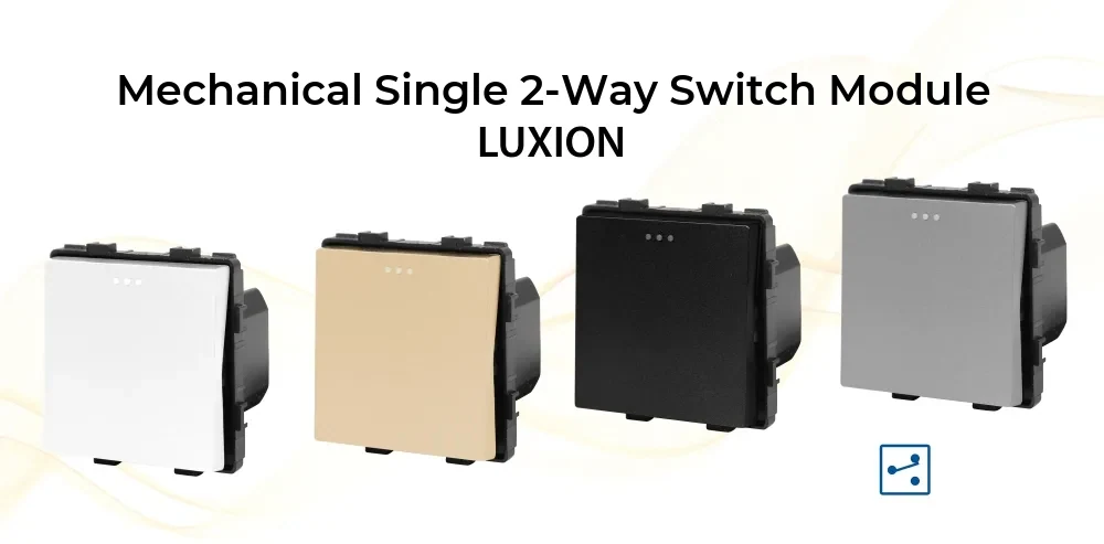 Luxion Mechanical 1 Gang 2-Way (Staircase) Light Switch Module – detail 1