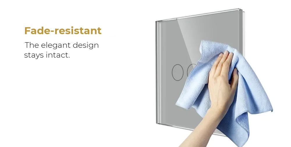 Luxion Wi-Fi Glass Touch Light Switch – 3 Gang – detail 1