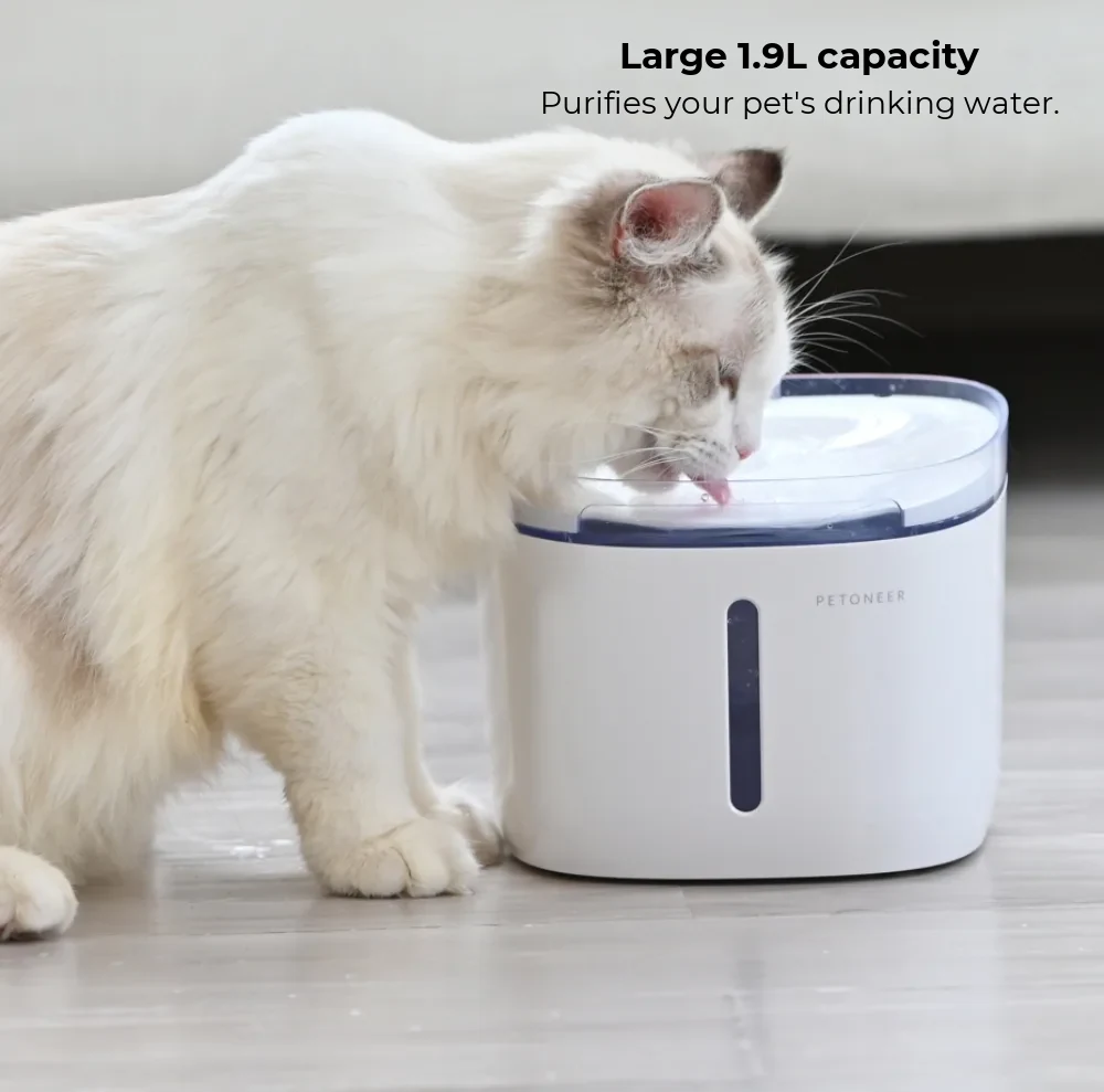 Petoneer Fresco Mini Pet Water Fountain – 1.9L, Filtration, App Control – detail 1