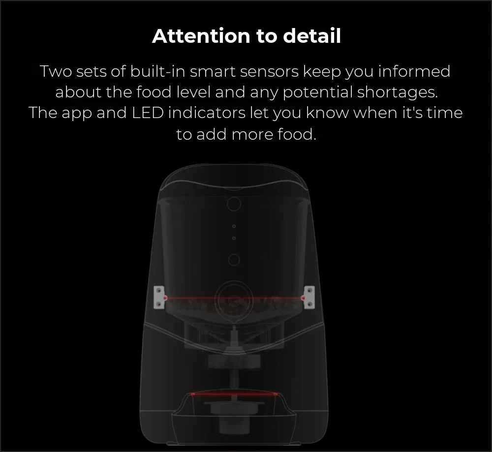 Petoneer Nutri Smart Pet Feeder – App Control, External Battery Slot – detail 2