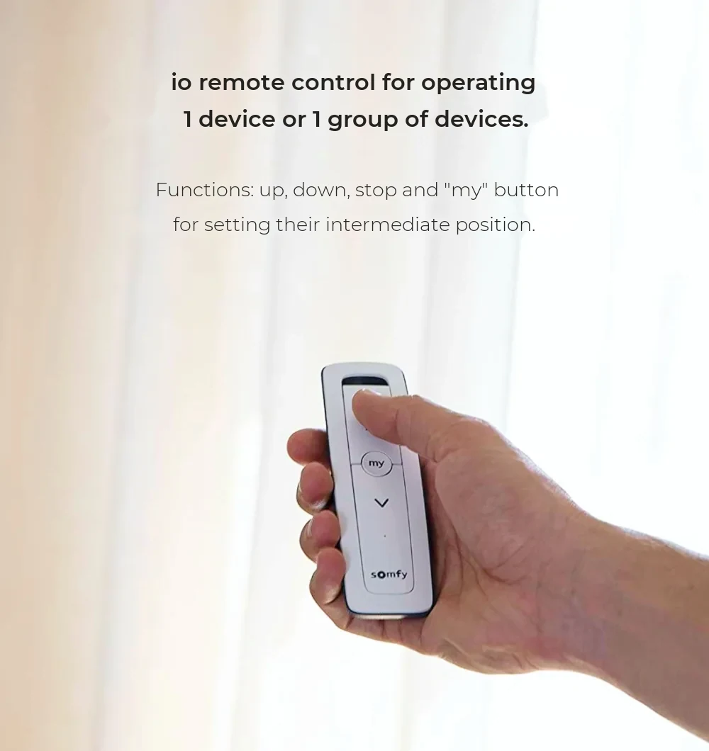 Somfy Situo 1 io Pure II Remote Control – Auto/Manual Function, io-homecontrol Compatible – detail 1