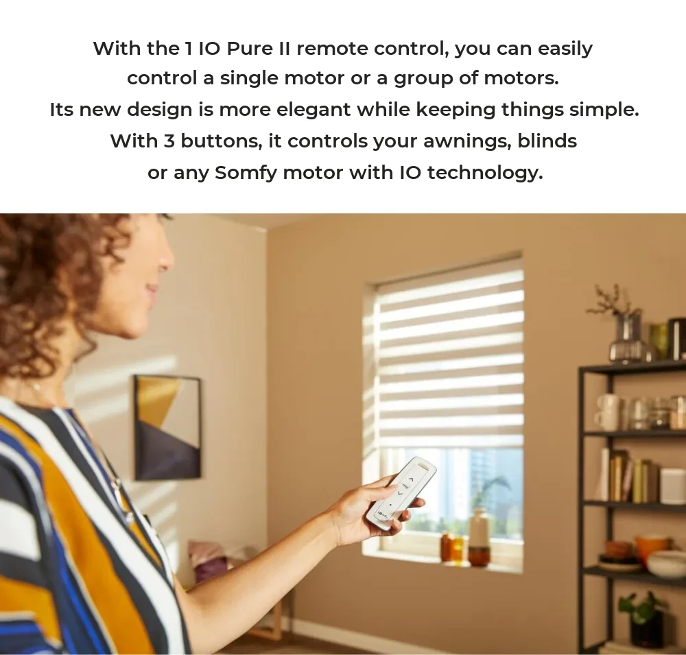Somfy Situo 1 io Pure II Remote Control – Auto/Manual Function, io-homecontrol Compatible – detail 2