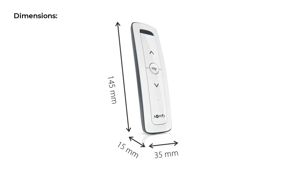 Somfy Situo 1 io Pure II Remote Control – Auto/Manual Function, io-homecontrol Compatible – detail 3