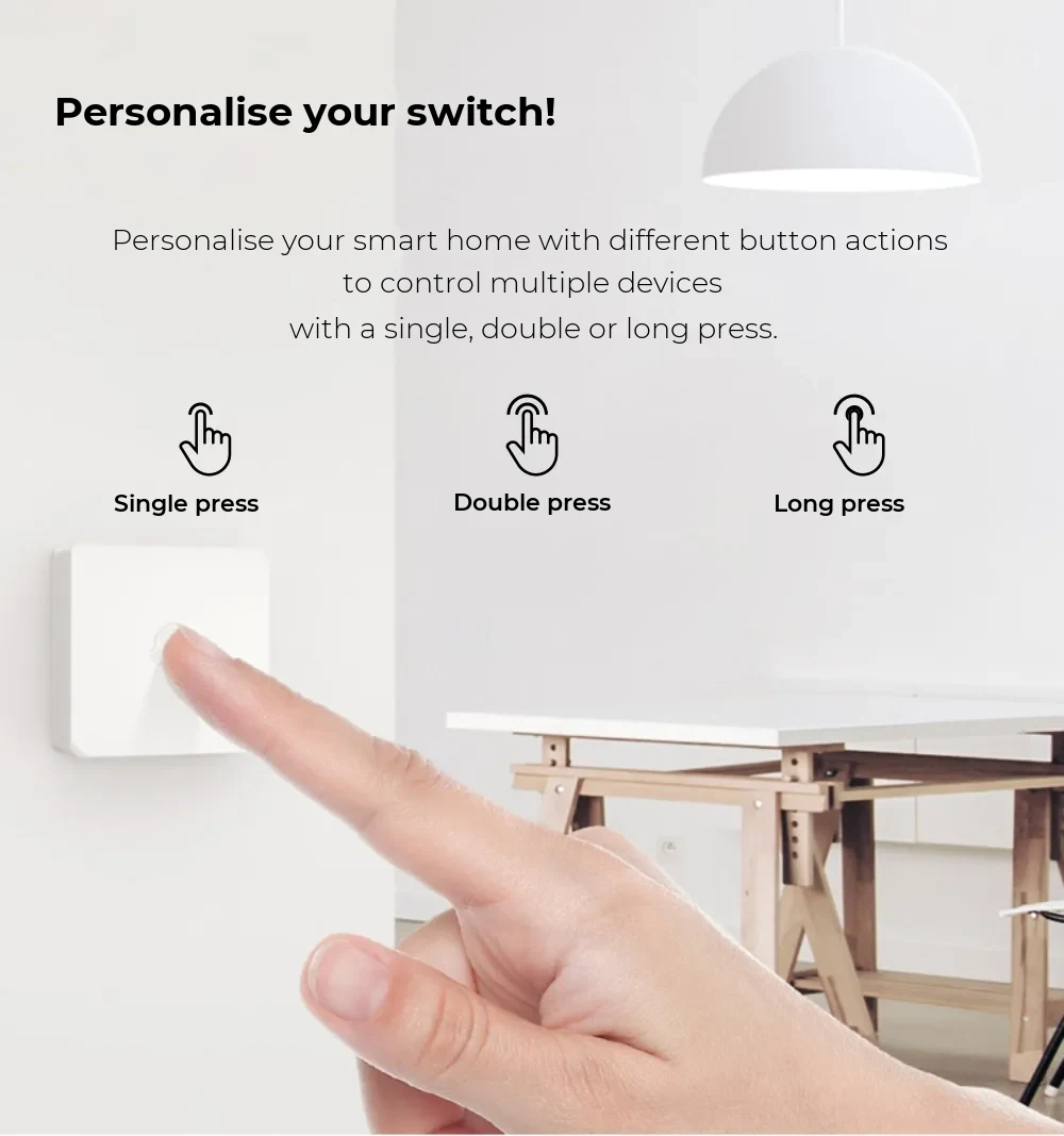 Sonoff SNZB-01 Zigbee Wireless Smart Switch – App Control – detail 1