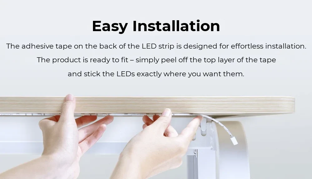 Yeelight Lightstrip Plus Smart LED Strip YLDD05YL – 2 m, 7.5W, Google Assistant Compatible – detail 1
