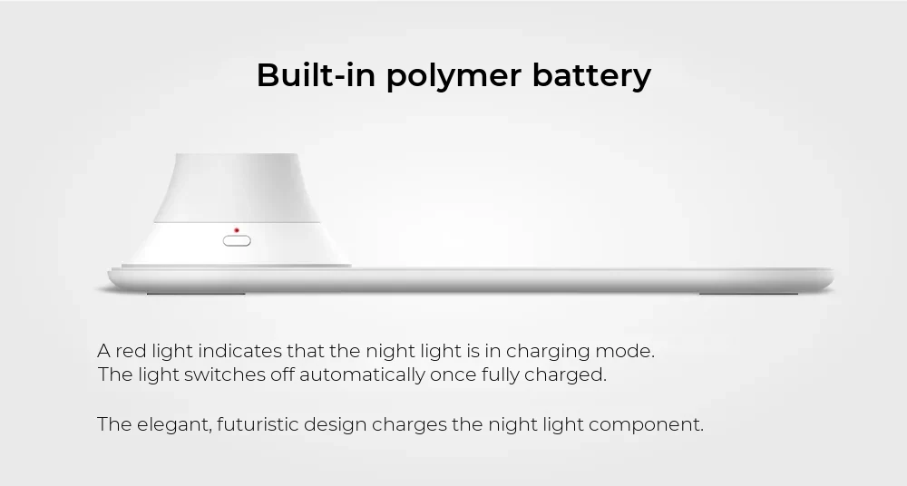 Yeelight YLYD08YI Wireless Charger with LED Night Light – 10W Fast Charging, White – detail 1