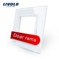 Rama priza simpla Livolo din sticla