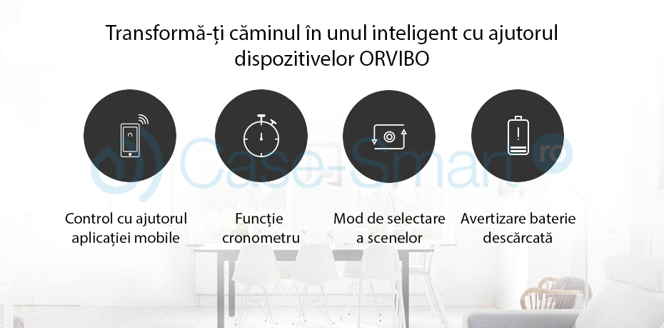 Priza Inteligenta Orvibo Wi-Fi B25EU, Control de pe telefonul mobil