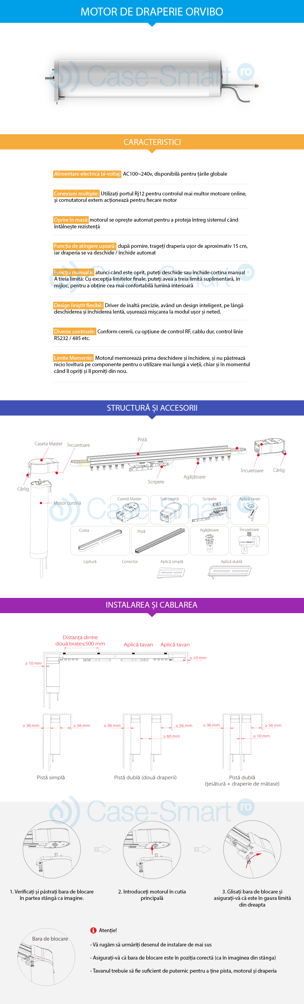 Motor de draperie Orvibo