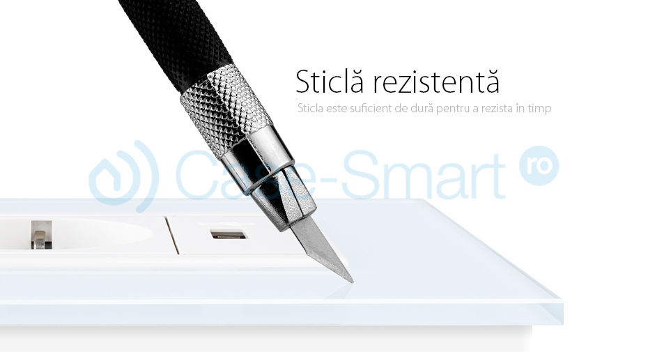 Priza simpla cu USB Livolo standard italian