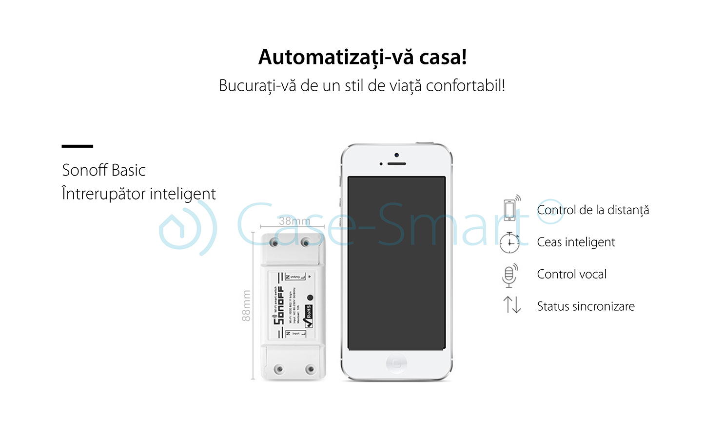 Releu wireless Sonoff Basic R2